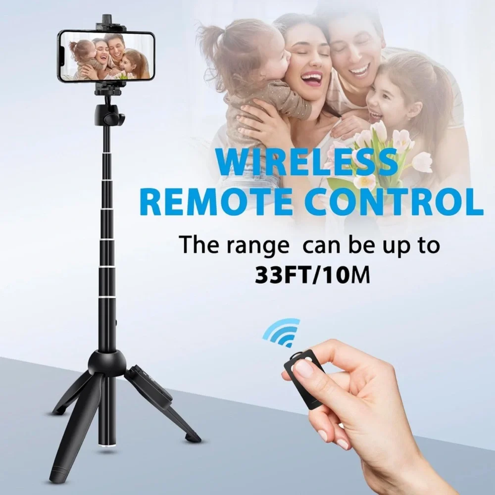 Selfie stick tripod 42 Inch Aluminum Alloy new model with Wireless Remote